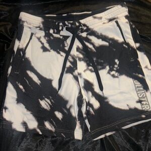 Hollister Black and White Athletic Shorts